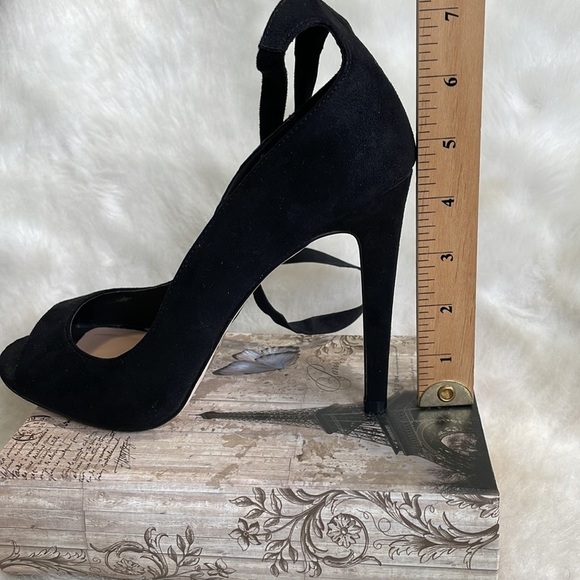 Call IT SPRING Black Lace Up Heels - Picture 3 of 7